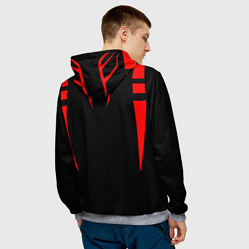 Мужская толстовка ТАТУ ИТАДОРИ СУКУНА TATTOO SUKUNA, ITADORI / 3D-Меланж – фото 4