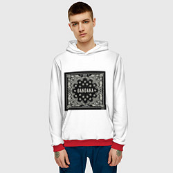 Толстовка-худи мужская KIZARU BANDANA, цвет: 3D-красный — фото 2