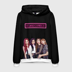 Толстовка-худи мужская BLACKPINK NEON, цвет: 3D-белый