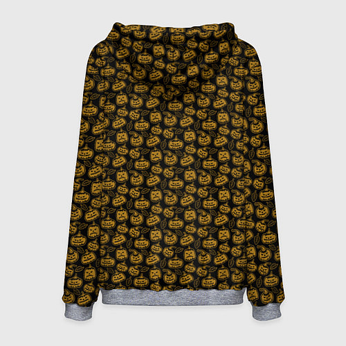 Мужская толстовка Happy Хэллоуин / 3D-Меланж – фото 2