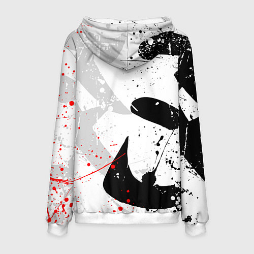 Мужская толстовка GHOST OF TSUSHIMA ПРИЗРАК ЦУСИМЫ БЕЛЫЙ / 3D-Белый – фото 2