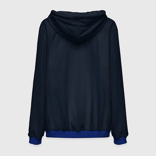 Мужская толстовка Venti gi ест яблоко Genshin impact Геншин Импакт / 3D-Синий – фото 2