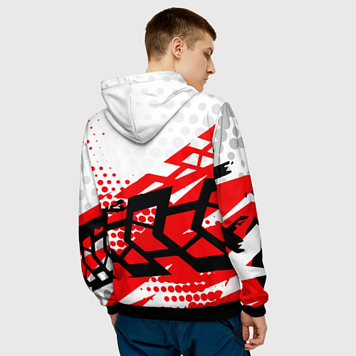 Мужская толстовка Toyota Тойота / 3D-Черный – фото 4