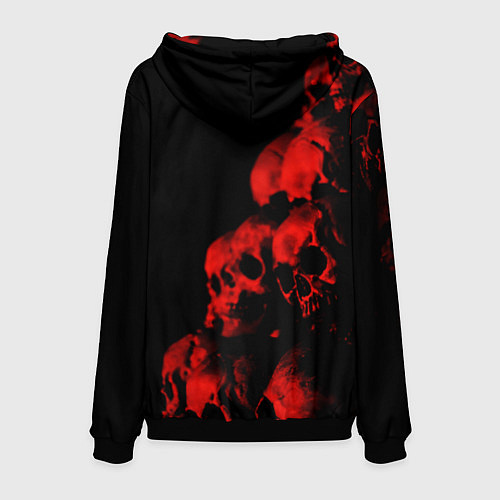 Мужская толстовка Черепа свалка / 3D-Черный – фото 2