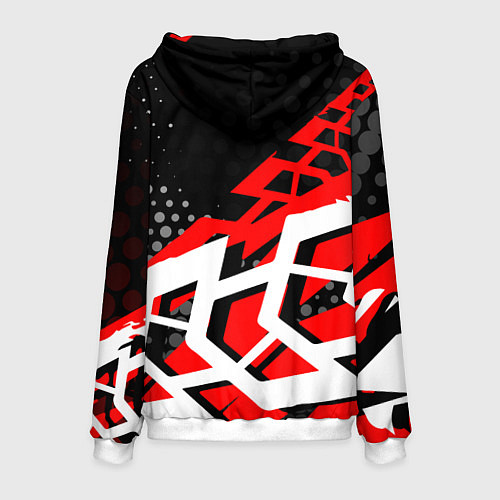 Мужская толстовка Honda Хонда / 3D-Белый – фото 2