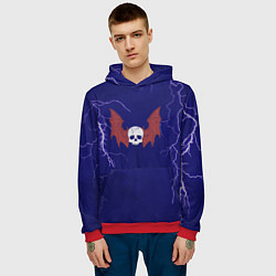 Толстовка-худи мужская Повелители ночи до Ереси цвет легиона, цвет: 3D-красный — фото 2