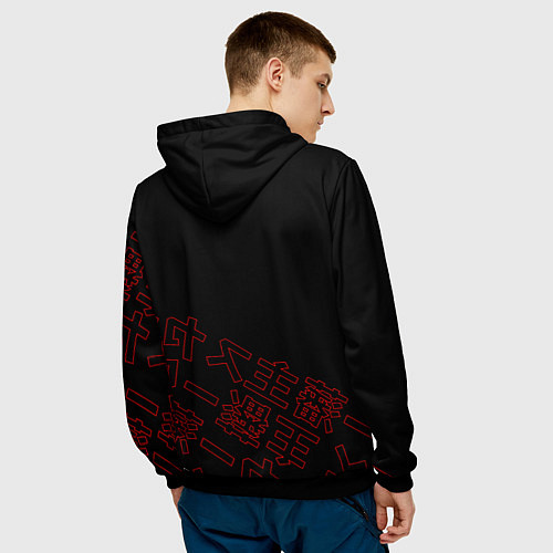 Мужская толстовка SCARLXRD RED STYLE LOGO / 3D-Черный – фото 4