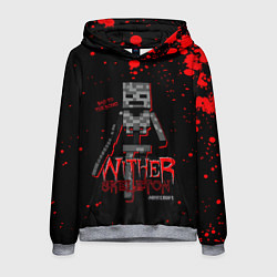 Толстовка-худи мужская WITHER SKELETON, цвет: 3D-меланж