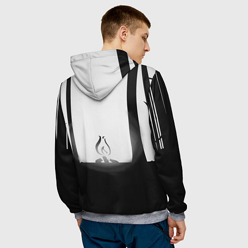 Мужская толстовка Огонёк из Раста / 3D-Меланж – фото 4