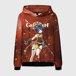 Толстовка-худи мужская СЯН ЛИН XIANGLING Гоба, цвет: 3D-черный