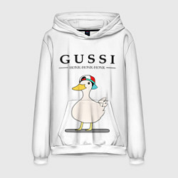 Толстовка-худи мужская GUSSI HONK BABY, цвет: 3D-белый