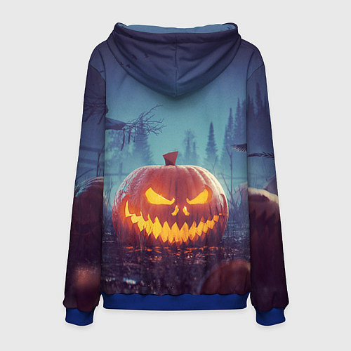 Мужская толстовка НОЧЬ ХЕЛОЛОУИНА / 3D-Синий – фото 2