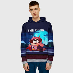 Толстовка-худи мужская The Coon - Енот Южный Парк, цвет: 3D-меланж — фото 2