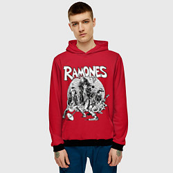 Толстовка-худи мужская BW Ramones, цвет: 3D-черный — фото 2