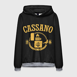 Толстовка-худи мужская Кассано знак, цвет: 3D-меланж
