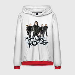 Толстовка-худи мужская Участники группы My Chemical Romance, цвет: 3D-красный