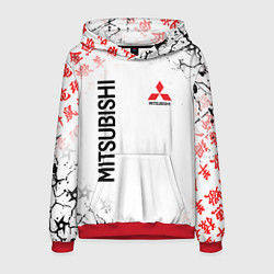Толстовка-худи мужская MITSUBISHI JAPAN STYLE SAMURAI AUTO, цвет: 3D-красный