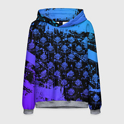 Толстовка-худи мужская OVERLORD оверлорд neon НЕОН, цвет: 3D-меланж