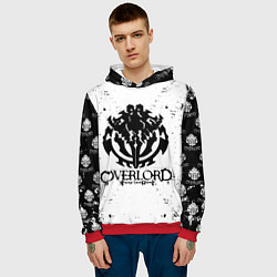 Толстовка-худи мужская OVERLORD паттерн, цвет: 3D-красный — фото 2