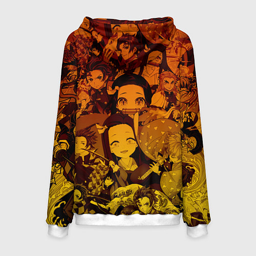 Мужская толстовка ЗЕНИТЦУ, КЛИНОК РАССЕКАЮЩИЙ ДЕМОНОВ / 3D-Белый – фото 2