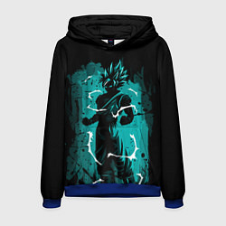 Толстовка-худи мужская Ultra Goku, Гоку, цвет: 3D-синий