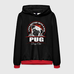 Мужская толстовка Мопс Pug