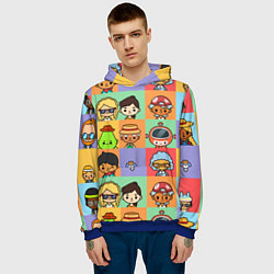 Толстовка-худи мужская TOCA BOCA WORLD HERO, цвет: 3D-синий — фото 2