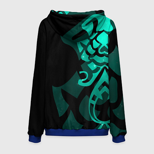 Мужская толстовка ТАТУИРОВКА СЯО АДЕПТ / 3D-Синий – фото 2