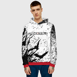 Толстовка-худи мужская UNDERTALE Летучие мыши, цвет: 3D-красный — фото 2