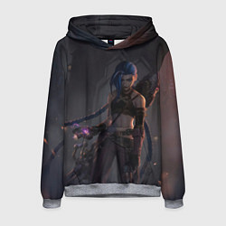 Толстовка-худи мужская Дерзкая Джинкс, цвет: 3D-меланж