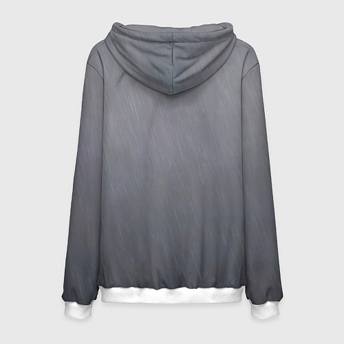 Мужская толстовка Джинкс под дождём / 3D-Белый – фото 2