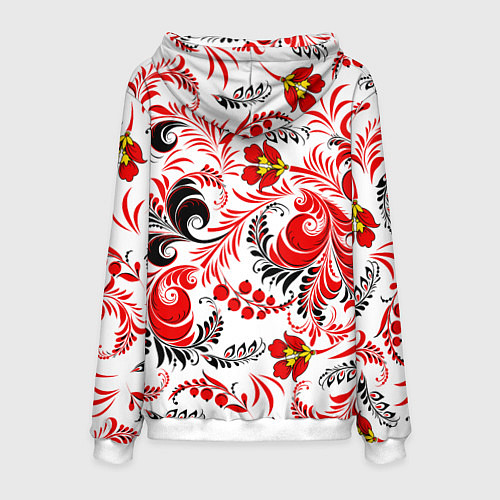 Мужская толстовка Русская национальная роспись / 3D-Белый – фото 2