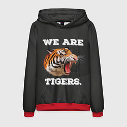 Толстовка-худи мужская Тигр We are tigers, цвет: 3D-красный