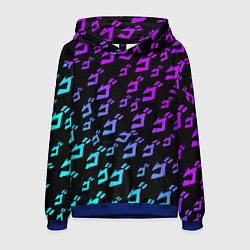 Мужская толстовка JOJOS BIZARRE ADVENTURE NEON PATTERN НЕОН УЗОР