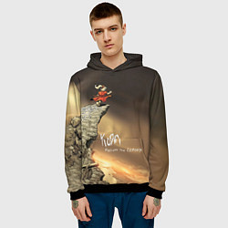 Толстовка-худи мужская Follow the Leader - Korn, цвет: 3D-черный — фото 2