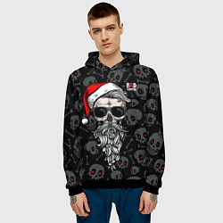 Толстовка-худи мужская Santa from Hell, цвет: 3D-черный — фото 2