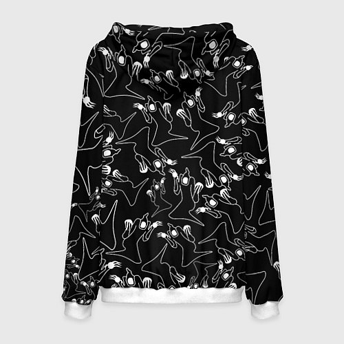 Мужская толстовка KIZARU HAUNTED FAMILY ПАТТЕРН / 3D-Белый – фото 2