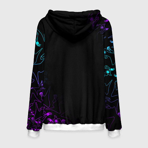 Мужская толстовка КИЗАРУ НЕОН ЛОГО KIZARU NEON / 3D-Белый – фото 2