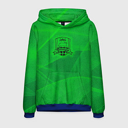 Толстовка-худи мужская Краснодар lime theme, цвет: 3D-синий