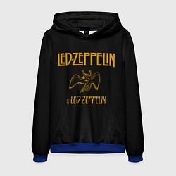 Толстовка-худи мужская Led Zeppelin x Led Zeppelin, цвет: 3D-синий