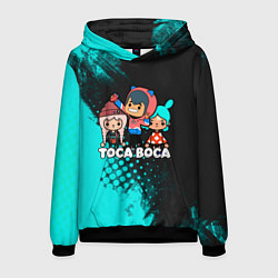 Толстовка-худи мужская Toca Boca Рита и Леон, цвет: 3D-черный