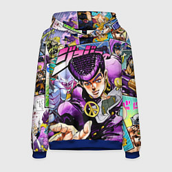 Толстовка-худи мужская JoJos Bizarre Adventure: Josuke, цвет: 3D-синий