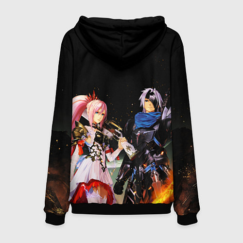 Мужская толстовка Tales of Arise, Алфен и Шион / 3D-Черный – фото 2