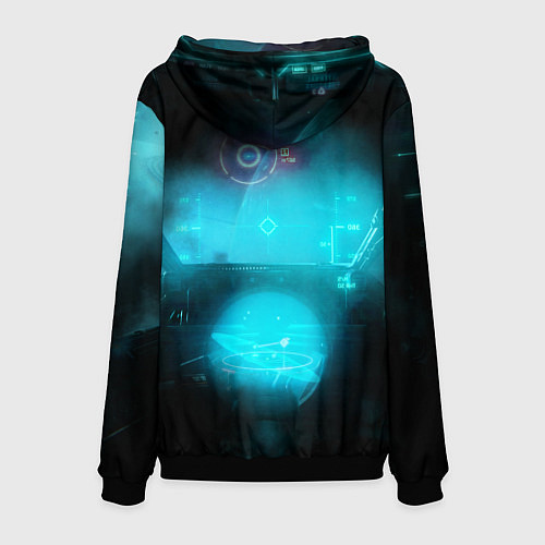 Мужская толстовка Star Citizen spaceship / 3D-Черный – фото 2