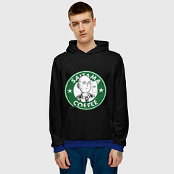 Толстовка-худи мужская ONE-PUNCH MAN OK COFFEE, цвет: 3D-синий — фото 2