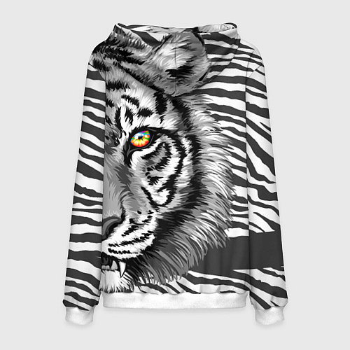 Мужская толстовка Голова тигра 22 / 3D-Белый – фото 2