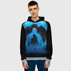 Толстовка-худи мужская БОГ ВОЙНЫ РАГНАРЁК GOD OF WAR, цвет: 3D-меланж — фото 2
