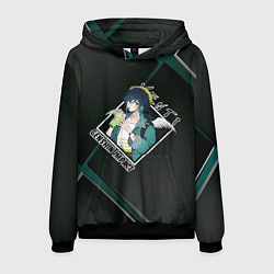 Толстовка-худи мужская Venti Венти, Genshin Impact, цвет: 3D-черный