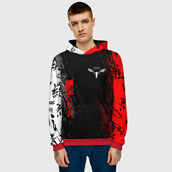 Толстовка-худи мужская Токийские мстители Аниме Кайсуке, цвет: 3D-красный — фото 2