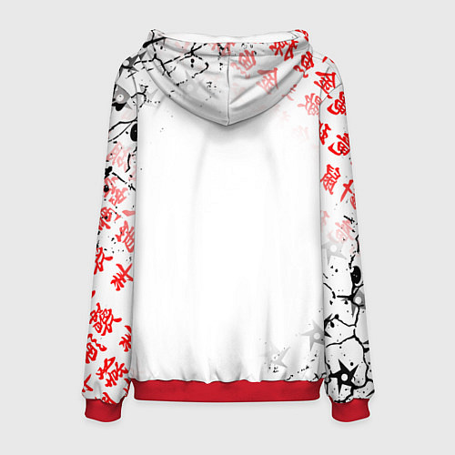 Мужская толстовка ПРИЗРАК ЦУСИМЫ ЭМБЛЕМА GHOST OF TSUSHIMA / 3D-Красный – фото 2